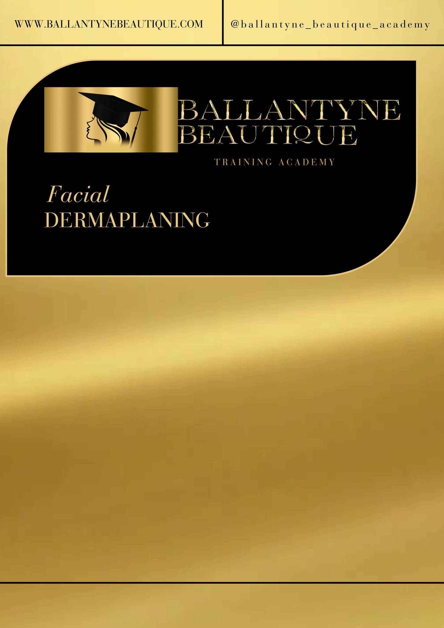 Dermaplaning Facial Course