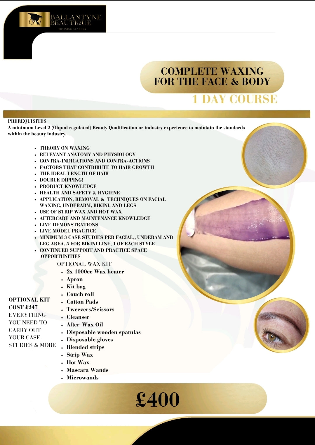 Complete Waxing For The Face & Body CPD COURSE