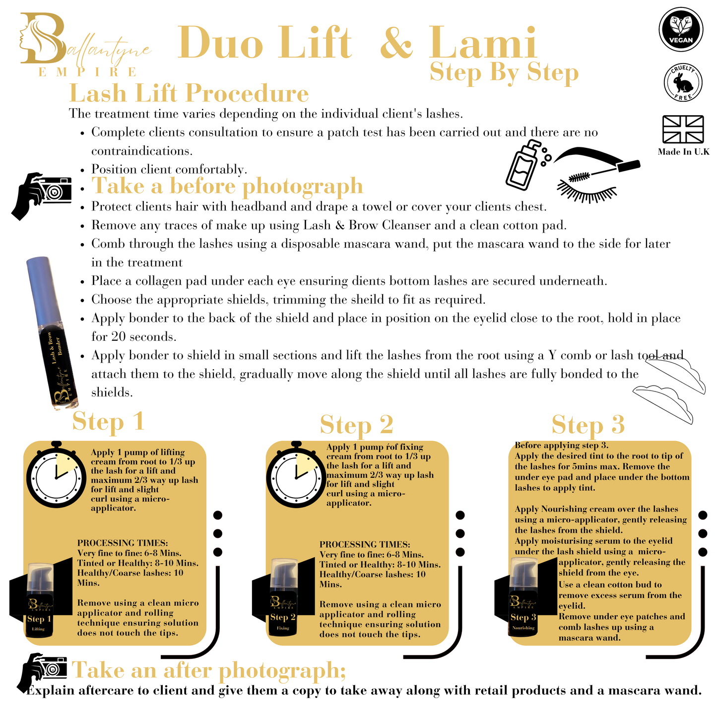 Eyelash Lift/ Eyebrow Lamination DUAL Product Kit