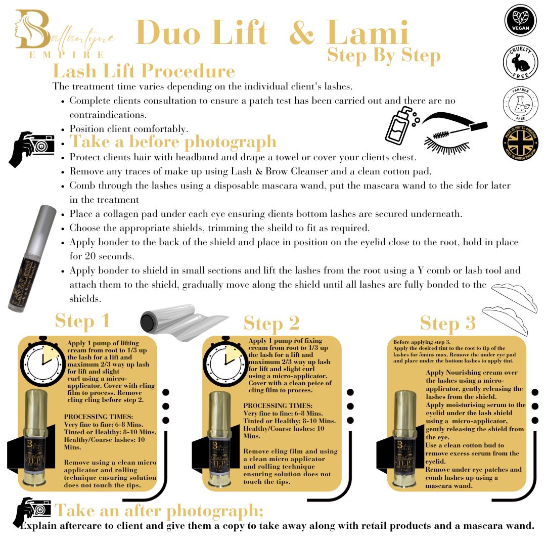 Eyelash Lift/ Eyebrow Lamination DUAL Product Kit