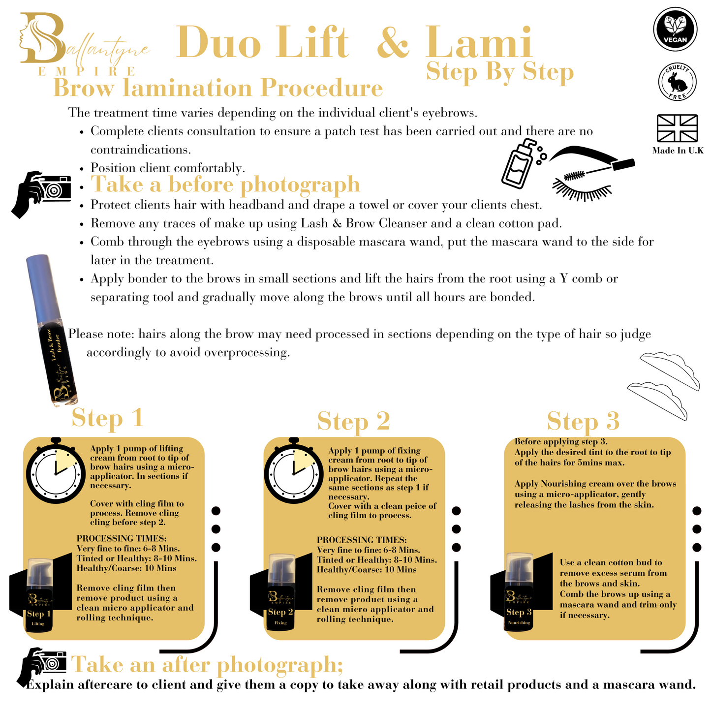 Eyelash Lift/ Eyebrow Lamination DUAL Product Kit
